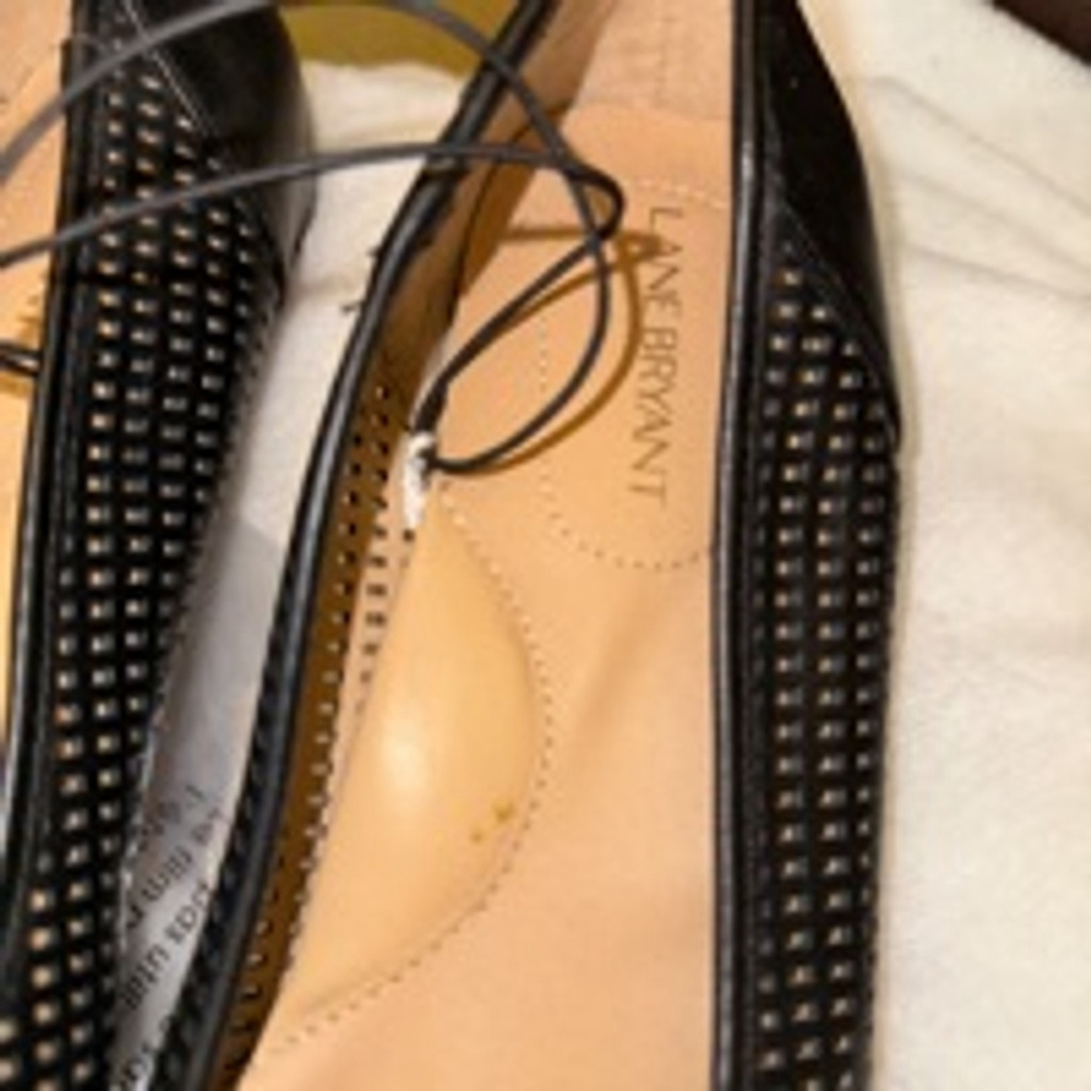 Women's Lane Bryant Flats Size 9W Black item 0039 - Picture 4 of 5